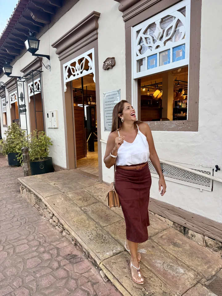 Cirlene conhecendo uma cidade histórica